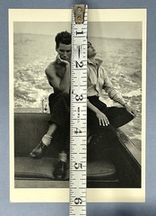 Bruce Weber Art Print Card – Bruce & Talisa On My Chris Craft, 1982 – 4.25”x6”