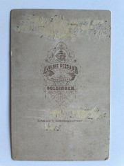 orig. KAB photo photography cabinet fashion around 1885 Goldingen Gessau Kurland lady