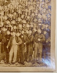 Original Albumen Photograph of a Print of J Heehan & T Sayers 1860 Boxing Match