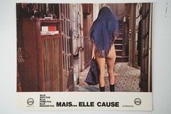 Photo Cinema Lobby Cards Mais Elle Cause 22X28Cm 1970