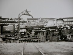 Union Pacific Steam Engine X4022 Locomotive 8×10 Photograph Vtg 50s Railway