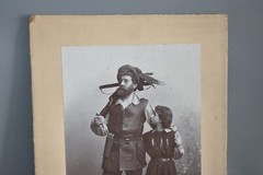 Antique Photo on Cardboard Photography Picture Old 30 x 21.5 cm Tray #F2