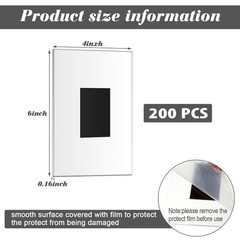 Wenqik 150 Pcs Acrylic Magnetic Picture Frame 4 x 6 Inches Magnetic Photo Fra…