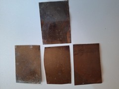 4 x Ferrotypes Portrait Photo Family Photography on Tin Circa 1900