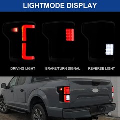 LED Tail Light Assembly Compatible with 2015 2016 2017 2018 2019 2020 Ford F150