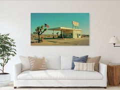 Special Price!!Photograph California Motel Abandoned Places Acrylic Glass 180×100 cm