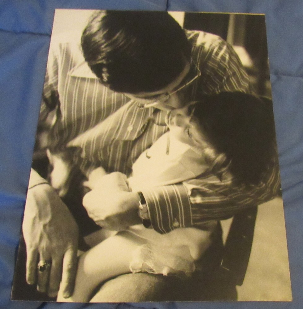 1977 Sandy Underwood photograph; child and man, 10″ x 14″