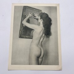 Vintage 20th Century Mirror Female Art Nude Photography Print BN