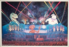 Vintage Universal Studios Firework Show E.T. Jurassic Park and Ghostbusters