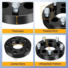 OCPTY 8×210 to 8×210 Wheel Spacers 2 inch 8 Lug 14×1.5 154mm hub bore Compati…