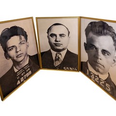 24×36 Large Mugshot Prints John Dilinger Frank Sinatra Al Capone
