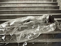 Rare Large Original Marc Paygnard Curiosa Nude Female Fetish PVC Print Photo