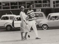 24x18cm Vintage Barite Photo 1960s Barbara Hutton + Prince de Champassak in Milan