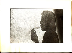 Shadow of a Man Smoking 12″ x 16 1/8″ Photograph-C. 1990s-Mark Bugzester