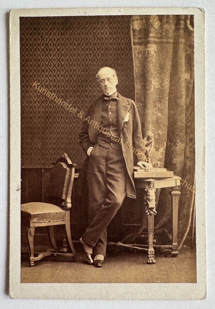 orig. CDV Photo Tirage 1860 London Camille Silvy Henry Charles Cadogan Chelsea