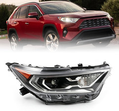 Right Headlight Assembly Compatible with R-A-V-Four 2019-2023 | Front Projector