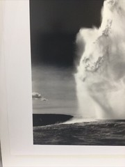LARGE PHOTO Old Faitful Geyser BY ANSEL ADAMS 1988 25” x30”