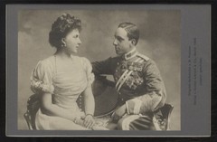 Cabinet Photo Alfonso XIII King of Spain with Wife Victoria… – 12374