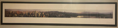Framed, Seven-foot panorama of Manhattan NYC — Midtown to Central Park to Harlem