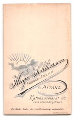Photograph Hugo Schlünsen, Hamburg-Altona, City Hall Market 38 corner small Bergstra