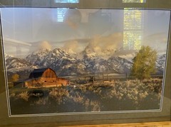 Framed Picture Of Grand Tetons