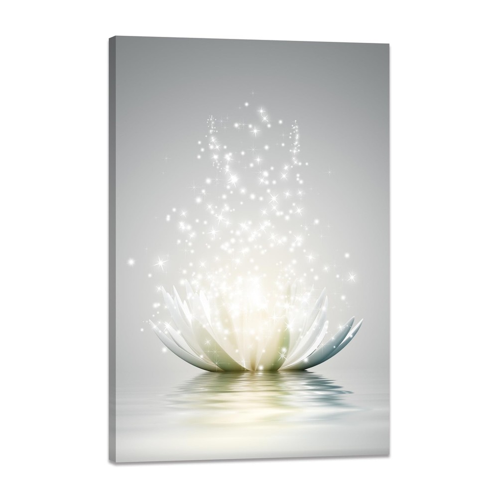 Canvas Prints Art Lotus Floral Pictures Wall Art for Zen Office Decor Meditat…