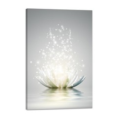 Canvas Prints Art Lotus Floral Pictures Wall Art for Zen Office Decor Meditat…