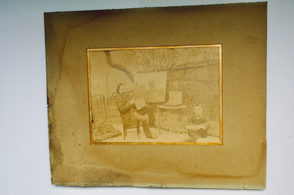 Original Photograph Of Artist Painter Circa 1891 To Identify 13 X 18 Cm