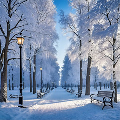 Digital Image winter park Photo JPEG PC Mobile Wallpaper Backgrounds