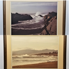 2 Art Gore Ocean Beach Photographs Original Print Colorado Artist Signed Framed