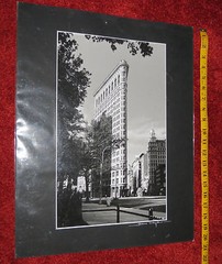 Flatiron Building by Alex Leykin, signed original photo, mounted on black mat