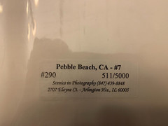 3- Professional Signature Pebble Beach Photographs Matted for Framing