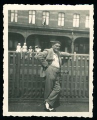 Borkum – Man Standing at Station – 1920s 1930s – Photo 6x8cm