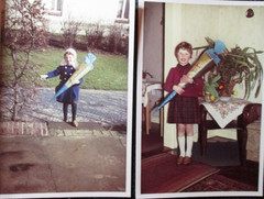 Heritage private photo small Collection Lot! 2 x girls school class enrollment school bag