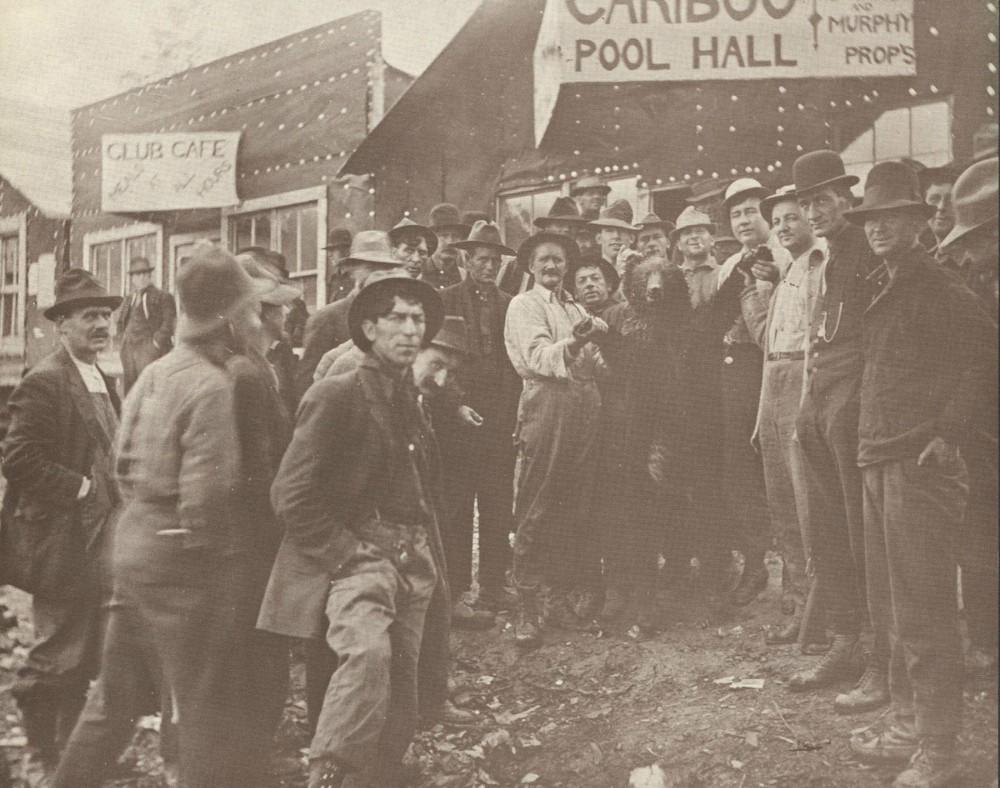 WESTERN Street Scene CARIBOO POOL HALL Men Bear VINTAGE Photo Print 795 11 x 14