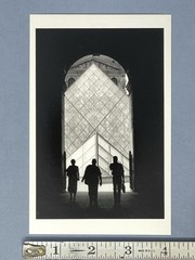 Raymond Depardon (b. 1942) Magnum Art Photo Print Card 4×6” Louvre Pyramid Paris