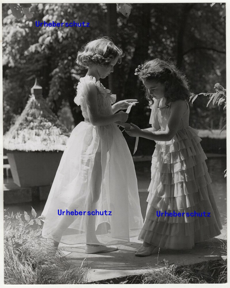 Large photo photo 1950 ballet boy ballerinas Munich Thilde Krämer 29x23cm 2