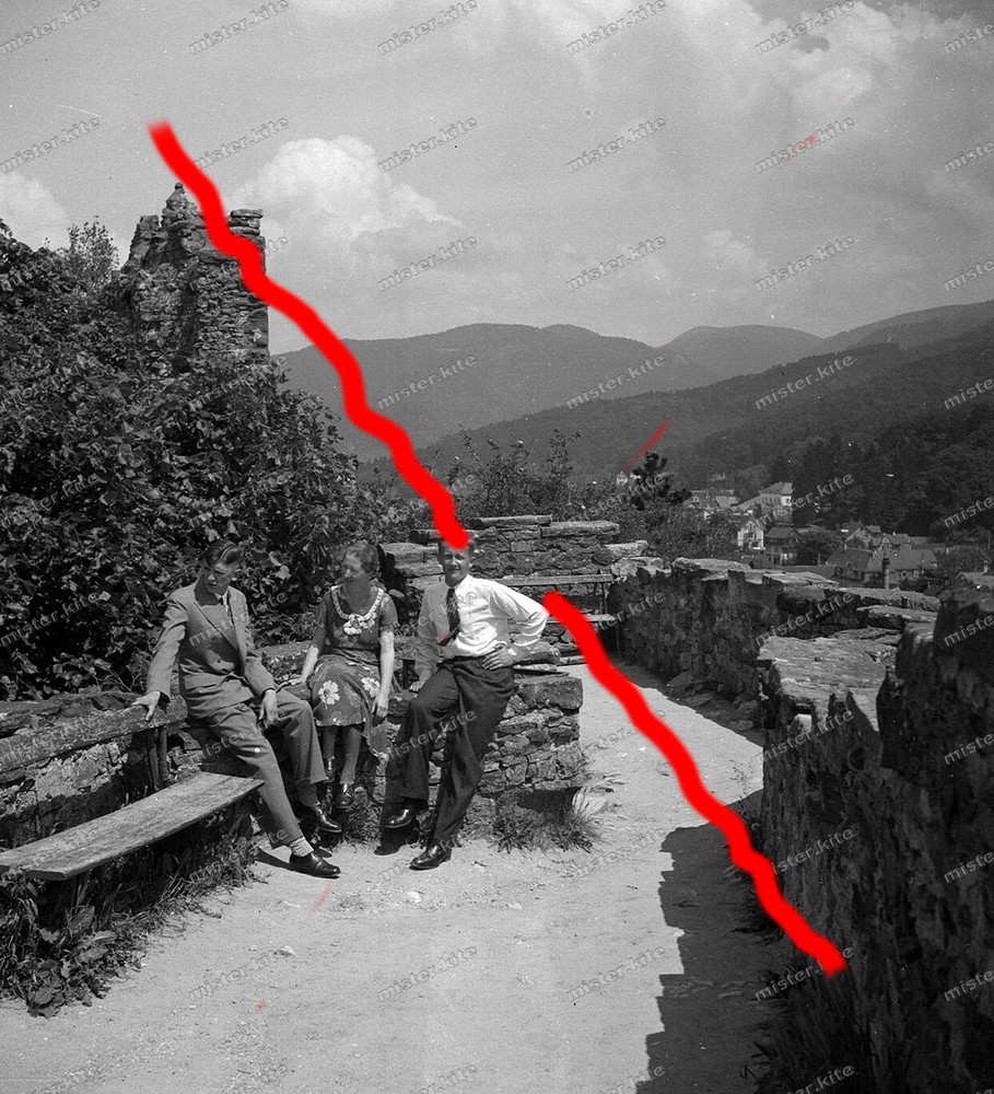 Negative-Badenweiler-Castle-Mann-Alfons-Woman-Klarle-Architecture-1935-113