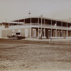 Unknown Photograph Corner House in Iquique Chile Historic Circa 1885