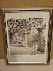 Alan Blaustein’s «Babolii Gardens» Artwork Gold tone 20’x20′ frame 