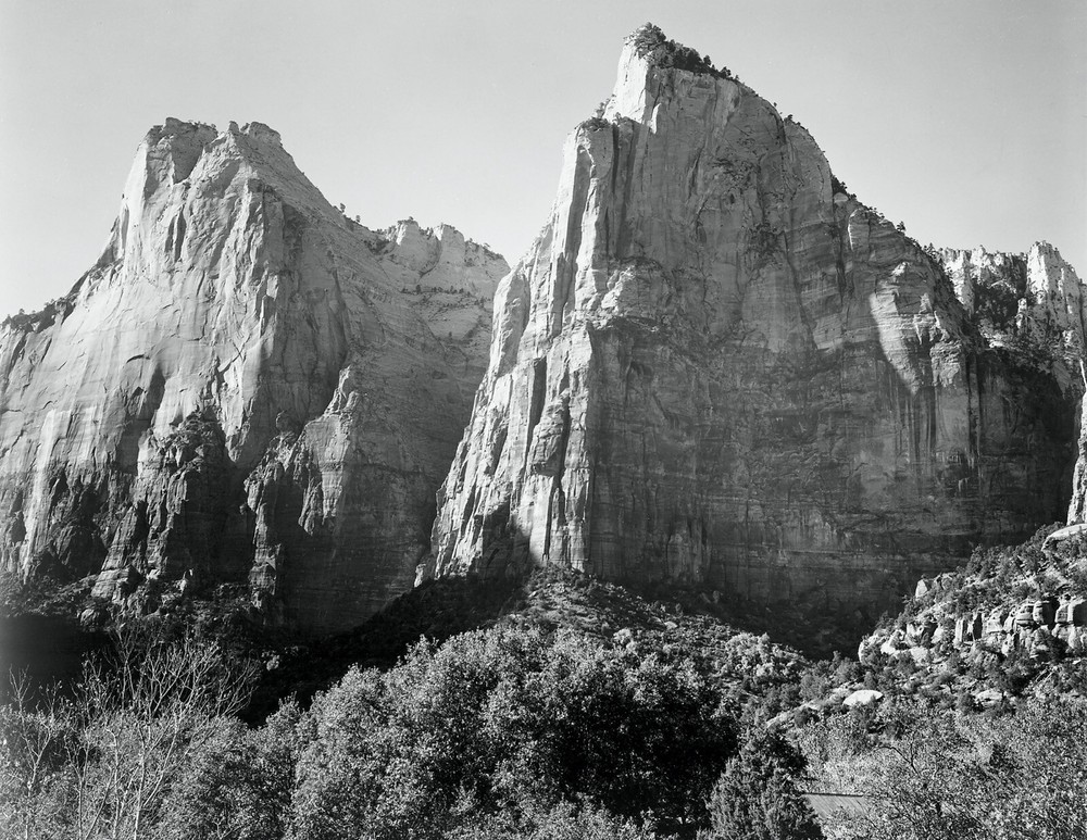 ZION NATIONAL PARK, UTAH By Ansel Adams Giclee Fine Art Repro 18.5×24