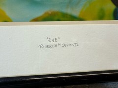 Toilygraph Matted Print Eve By Adrian Rodriguez 1994 Signed Abstract Photography