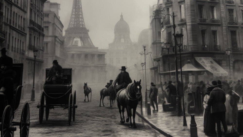 1800’s Cityscape Depiction 8.5×11” Matte Print, Wall Art