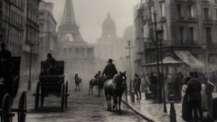 1800’s Cityscape Depiction 8.5×11” Matte Print, Wall Art