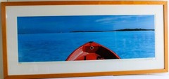ONNE VAN DER WAL LARGE 48″ PHOTO GICLEE PRINT SIGNED NUMBERED RED BOW IN BAHAMAS