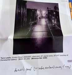 Fine Art Photo- Framed Signed Tyco Lewis- Grotten – Rainy Street at Night 2000