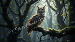 Owl – Digital Image Picture PC Phone Background AI, 9 images – #44
