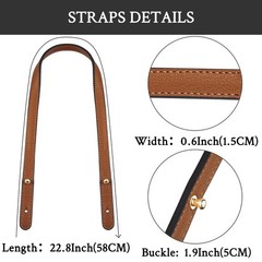 2 Pcs Replacement Straps for Michael Kors Purse with Handbag Brown