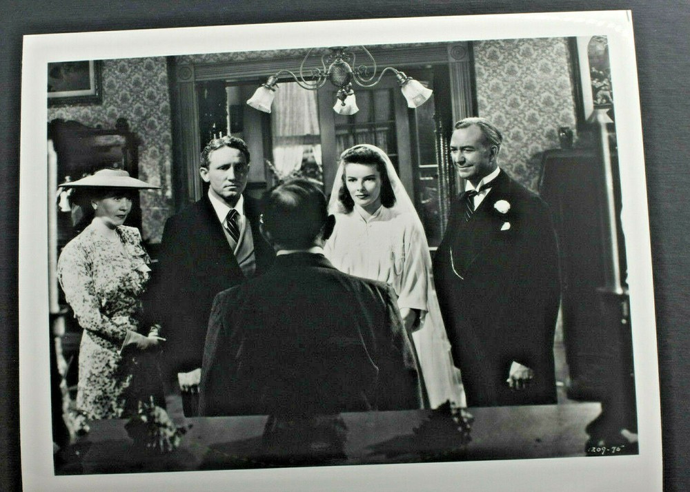 Katharine Hepburn Spencer Tracy Marrying Still -8×10″ Photo Print-Vintage L1253E