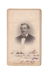 CDV photo male portrait-with dedication-Paris 1900